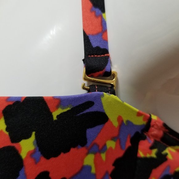 Victoria's Secret bikini top Large halter strapless bandeau abstract print beach - Picture 10 of 15